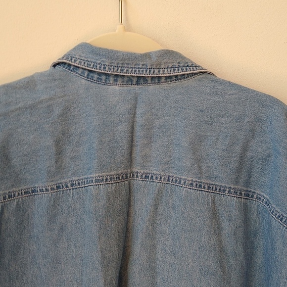 Vintage Bobby Brooks Woman Embroidered Denim Blouse 22W, 24W - Picture 6 of 9
